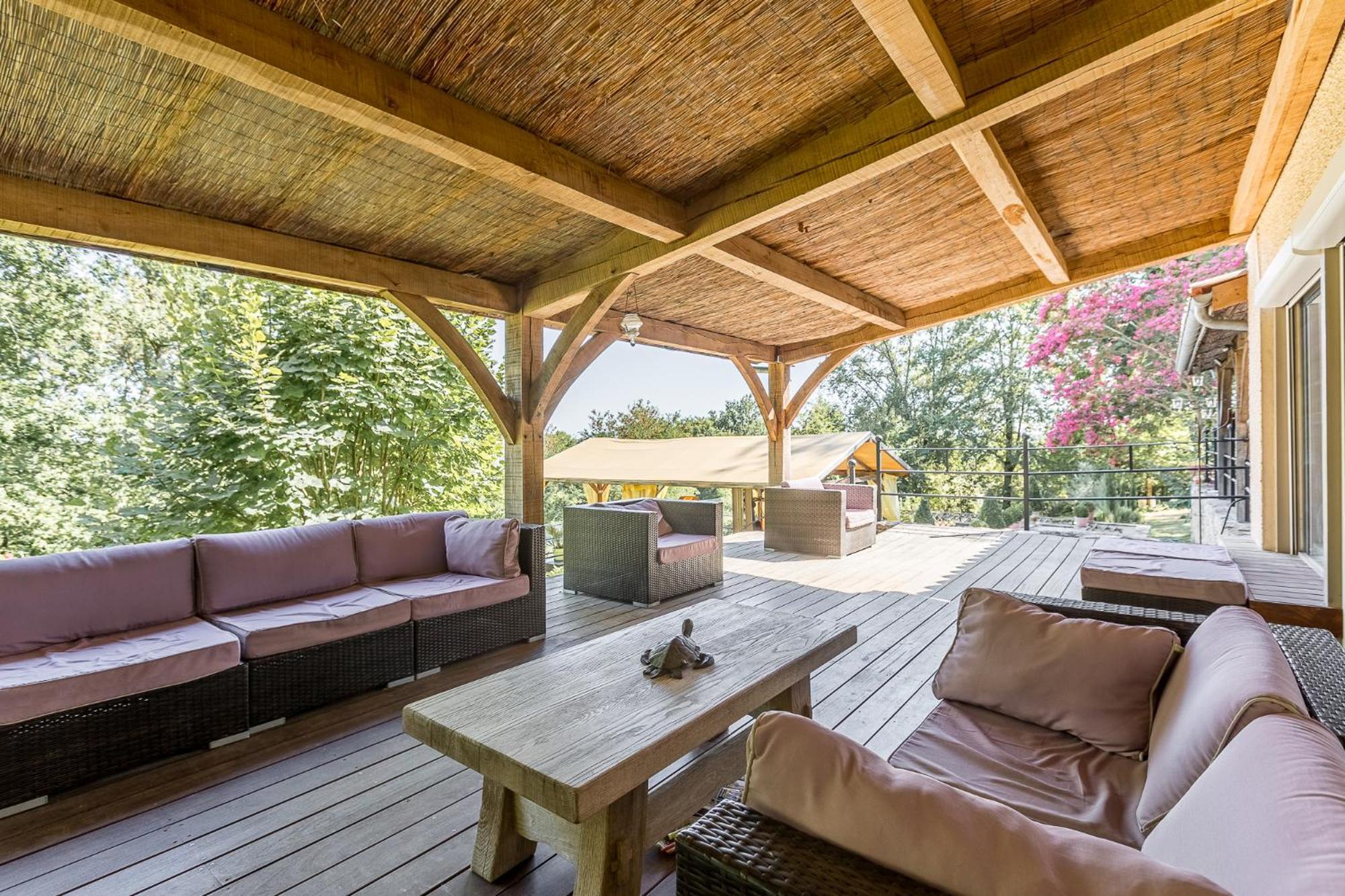 Vila Avec, Piscine, Tennis. Villa Rivaux Luaran gambar